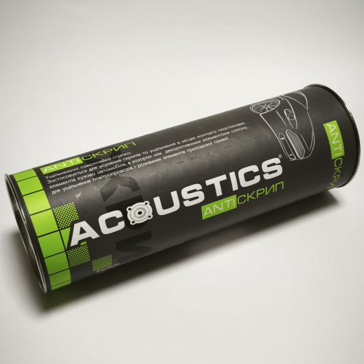 Антискрип Acoustics 2 см * 1,75 м ущільнювальний у вигляді стрічок 10 шт (туба) - изображение 5 - интернет-магазин tricolor.com.ua