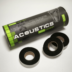 Антискрип Acoustics 2 см*1,75 м уплотнительный в виде лент 10 шт (туба)