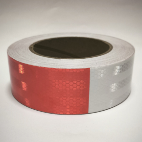 Лента светоотражающая красно-белая для маркировки транспорта Line Tricolor 50 мм/45,7 м - изображение 6 - интернет-магазин tricolor.com.ua