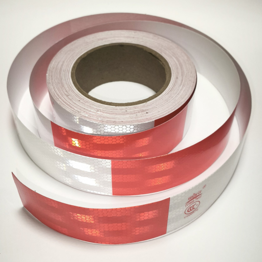 Стрічка світловідбивна червоно-біла для маркування транспорту Line Tricolor 50 мм/45,7 м - изображение 2 - интернет-магазин tricolor.com.ua