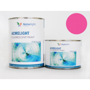Краска флуоресцентная AcmeLight Fluorescent Glass 2K для стекла розовая - изображение 2 - интернет-магазин tricolor.com.ua