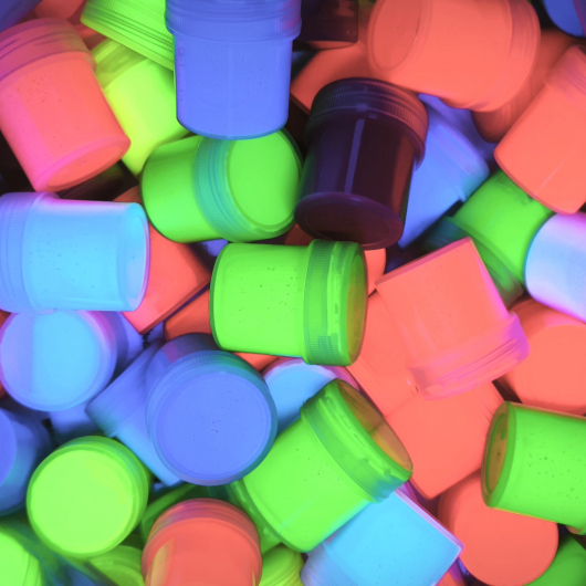 Набор флуоресцентных красок Tricolor для туризма 24 г. * 8 шт. с 2 кисточками - изображение 6 - интернет-магазин tricolor.com.ua