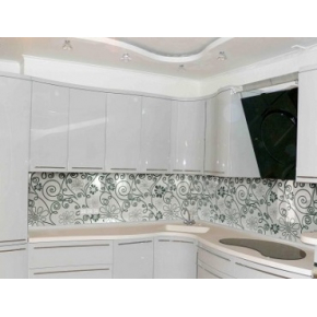 Кухонный фартук из супер чистого стекла с покраской в 2 цвета - изображение 2 - интернет-магазин tricolor.com.ua