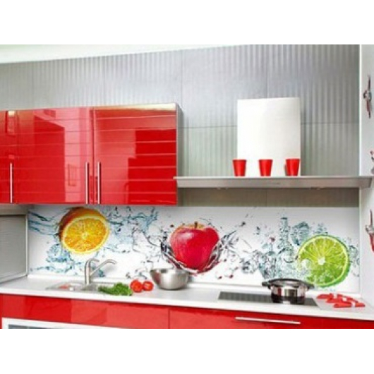 Кухонный фартук из супер чистого стекла с фотопечатью - интернет-магазин tricolor.com.ua