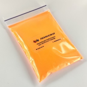 Люмінесцентний пігмент Люмінофор Tricolor кольоровий Orange помаранчевий 5-15 мікрон (пакет) 30 г. - изображение 4 - интернет-магазин tricolor.com.ua