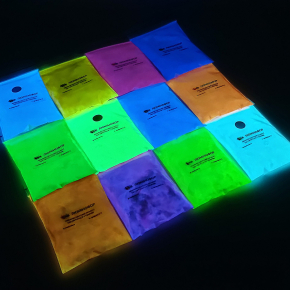 Набір люмінесцентних пігментів (люмінофор) Tricolor Mini Pack Soft для манікюру 12 шт * 30 г (1 набір) - интернет-магазин tricolor.com.ua