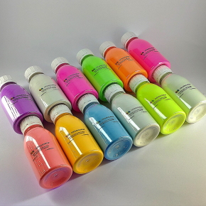 Набір люмінесцентних пігментів (люмінофор) Tricolor Boss Pack для фарби 12 шт * 200 г (1 набір) - изображение 2 - интернет-магазин tricolor.com.ua