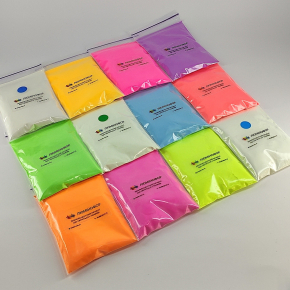 Набір люмінесцентних пігментів (люмінофор) Tricolor Micro Pack Soft для манікюру 12 шт * 10 г (1 набір) - изображение 2 - интернет-магазин tricolor.com.ua