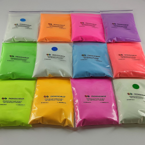 Набір люмінесцентних пігментів (люмінофор) Tricolor Micro Pack Soft для манікюру 12 шт * 10 г (1 набір) - изображение 4 - интернет-магазин tricolor.com.ua