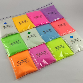 Набір люмінесцентних пігментів (люмінофор) Tricolor Micro Pack Soft для манікюру 12 шт * 10 г (1 набір) - изображение 6 - интернет-магазин tricolor.com.ua