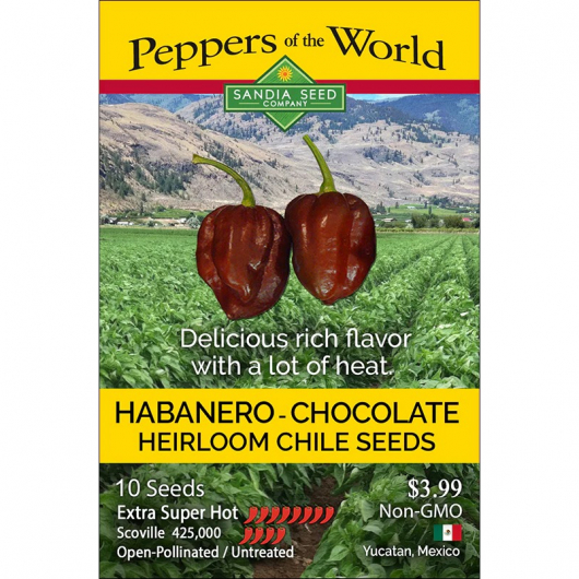 Насіння гострого перцю Habanero Chocolate (Хабанеро Шоколад) 425000, 2025 р. - интернет-магазин tricolor.com.ua