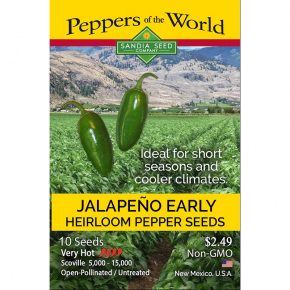 Насіння гострого перцю Jalapeno Early (Ранній Халапеньо) 30000, 2023 р. - интернет-магазин tricolor.com.ua