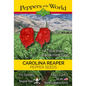 Насіння гострого перцю Carolina Reaper (Кароліна Ріпер, Каролінський жнець) 2200000, 2025 р.
