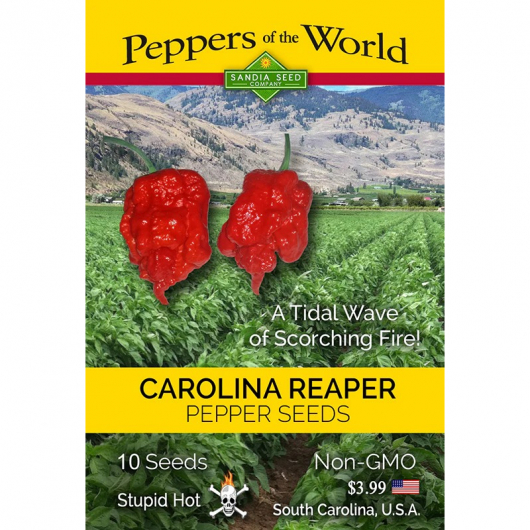Насіння гострого перцю Carolina Reaper (Кароліна Ріпер, Каролінський жнець) 2200000, 2025 р. - интернет-магазин tricolor.com.ua