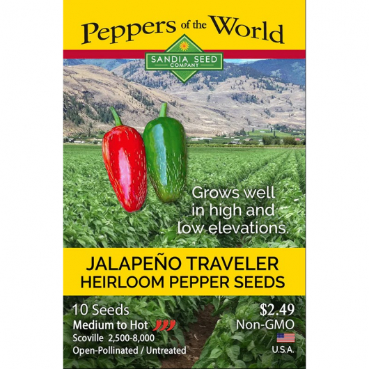 Насіння гострого перцю Jalapeno Traveler (Халапеньо Мандрівник) 8000, 2023 р.