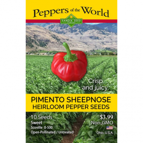 Насіння гострого перцю Pimento Sheepnose (Піменто Овечий ніс) 500, 2023 р. - интернет-магазин tricolor.com.ua