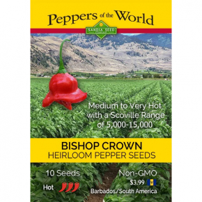 Насіння гострого перцю Bishop Crown (Корона Єпископа) 15000, 2023 р.