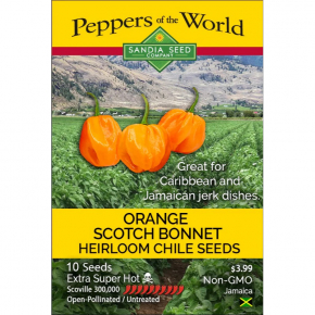 Насіння гострого перцю Scotch Bonnet Orange (Шотландський капелюх помаранчевий) 300000, 2025 р.