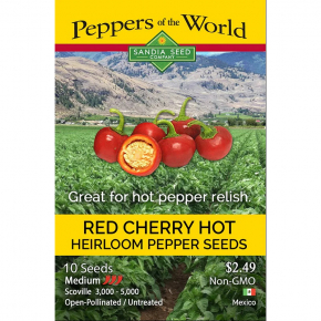 Насіння гострого перцю Red Cherry, Calabrese (Червона Вишня, Калабрезе) 5000, 2025 р. - интернет-магазин tricolor.com.ua