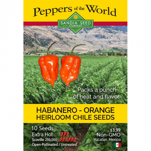 Насіння гострого перцю Habanero Orange (Хабанеро Апельсиновий) 250000, 2023 р. - интернет-магазин tricolor.com.ua