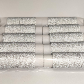 Світловідбивна нитка Tricolor для ручної та машинної вишивки 75 D/2 сіра 100 м. 1 шт. - изображение 5 - интернет-магазин tricolor.com.ua