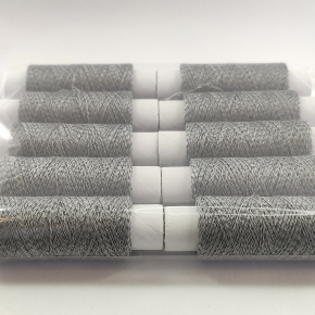 Світловідбивна нитка Tricolor для ручної та машинної вишивки 75 D/2 сіра 100 м. 1 шт. - изображение 6 - интернет-магазин tricolor.com.ua