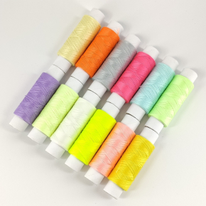 Набір люмінесцентних ниток Tricolor для ручної та машинної вишивки 150 D 12*100 м. - изображение 2 - интернет-магазин tricolor.com.ua