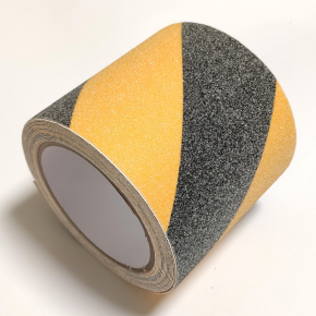 Стрічка антиковзна для підлоги Tricolor 59 сигнальна (жовто-чорна) 100 мм зносостійка (1 м. пог.) - интернет-магазин tricolor.com.ua