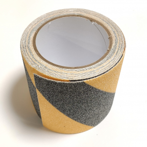 Стрічка антиковзна для підлоги Tricolor 59 сигнальна (жовто-чорна) 100 мм зносостійка (1 м. пог.) - изображение 4 - интернет-магазин tricolor.com.ua