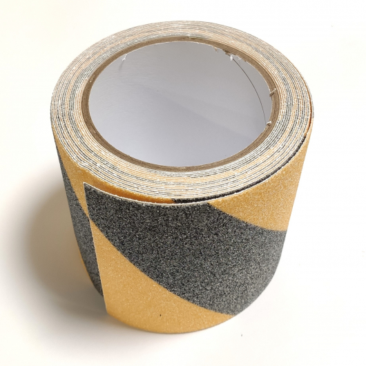 Стрічка антиковзна для підлоги Tricolor 59 сигнальна (жовто-чорна) 100 мм зносостійка (1 м. пог.) - изображение 4 - интернет-магазин tricolor.com.ua