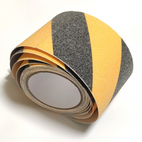 Стрічка антиковзна для підлоги Tricolor 59 сигнальна (жовто-чорна) 100 мм зносостійка (1 м. пог.) - изображение 5 - интернет-магазин tricolor.com.ua