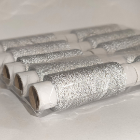 Світловідбивна нитка Tricolor для ручної та машинної вишивки 75 D/2 сіра 100 м. 10 шт. - изображение 7 - интернет-магазин tricolor.com.ua