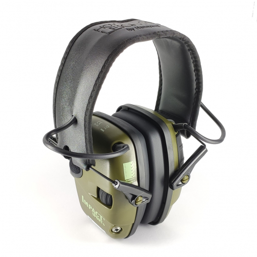 Професійні тактичні навушники Howard Leight Impact Sport Olive, з активним шумоподавленням + кейс для зберігання - интернет-магазин tricolor.com.ua