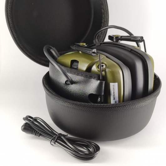 Професійні тактичні навушники Howard Leight Impact Sport Olive, з активним шумоподавленням + кейс для зберігання - изображение 2 - интернет-магазин tricolor.com.ua