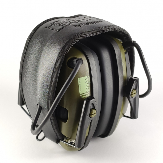 Професійні тактичні навушники Howard Leight Impact Sport Olive, з активним шумоподавленням + кейс для зберігання - изображение 3 - интернет-магазин tricolor.com.ua