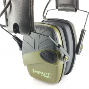 Професійні тактичні навушники Howard Leight Impact Sport Olive, з активним шумоподавленням + кейс для зберігання - изображение 7 - интернет-магазин tricolor.com.ua