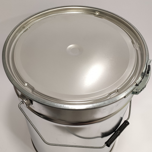 Герметичне металеве відро Tricolor 20 л з кришкою під обруч для лакофарбових матеріалів та ПММ, 10 шт. - изображение 2 - интернет-магазин tricolor.com.ua