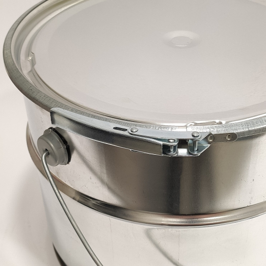 Герметичне металеве відро Tricolor 20 л з кришкою під обруч для лакофарбових матеріалів та ПММ, 10 шт. - изображение 5 - интернет-магазин tricolor.com.ua