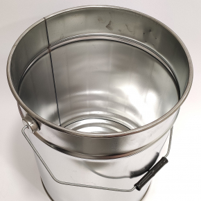 Герметичне металеве відро Tricolor 20 л з кришкою під обруч для лакофарбових матеріалів та ПММ, 20 шт. - изображение 6 - интернет-магазин tricolor.com.ua