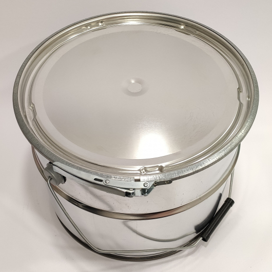 Герметичне металеве відро Tricolor 10 л з кришкою під обруч для лакофарбових матеріалів та ПММ, 10 шт. - изображение 7 - интернет-магазин tricolor.com.ua