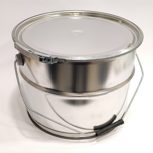 Герметичне металеве відро Tricolor 10 л з кришкою під обруч для лакофарбових матеріалів та ПММ, 10 шт. - изображение 8 - интернет-магазин tricolor.com.ua