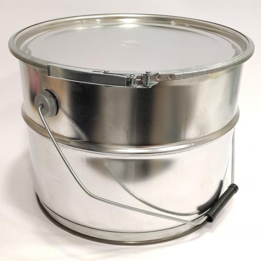 Герметичне металеве відро Tricolor 10 л з кришкою під обруч для лакофарбових матеріалів та ПММ, 100 шт. - изображение 7 - интернет-магазин tricolor.com.ua