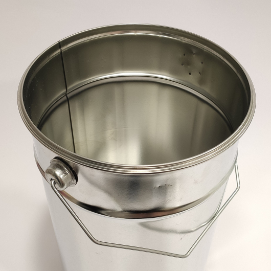 Герметичне металеве відро Tricolor 5 л з кришкою для лакофарбових матеріалів та ПММ, 500 шт. - изображение 5 - интернет-магазин tricolor.com.ua