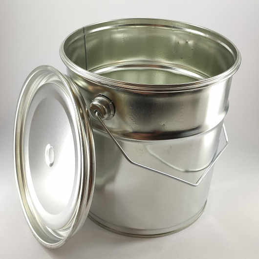 Герметичне металеве відро Tricolor 3 л з кришкою для лакофарбових матеріалів та ПММ, 10 шт. - изображение 4 - интернет-магазин tricolor.com.ua