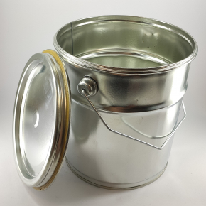 Герметичне металеве відро Tricolor 3 л з кришкою для лакофарбових матеріалів та ПММ, 10 шт. - изображение 3 - интернет-магазин tricolor.com.ua