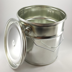 Герметичне металеве відро Tricolor 3 л з кришкою для лакофарбових матеріалів та ПММ, 20 шт. - изображение 4 - интернет-магазин tricolor.com.ua