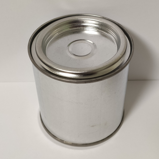 Металева бляшана банка з кришкою для лакофарбових матеріалів 0,25 л, 1 шт. - интернет-магазин tricolor.com.ua