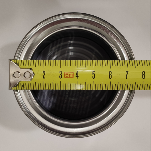 Металева бляшана банка з кришкою для лакофарбових матеріалів 0,25 л, 1 шт. - изображение 6 - интернет-магазин tricolor.com.ua