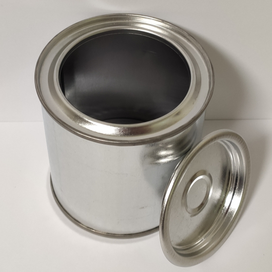 Металева бляшана банка з кришкою для лакофарбових матеріалів 0,25 л, 100 шт. - изображение 2 - интернет-магазин tricolor.com.ua