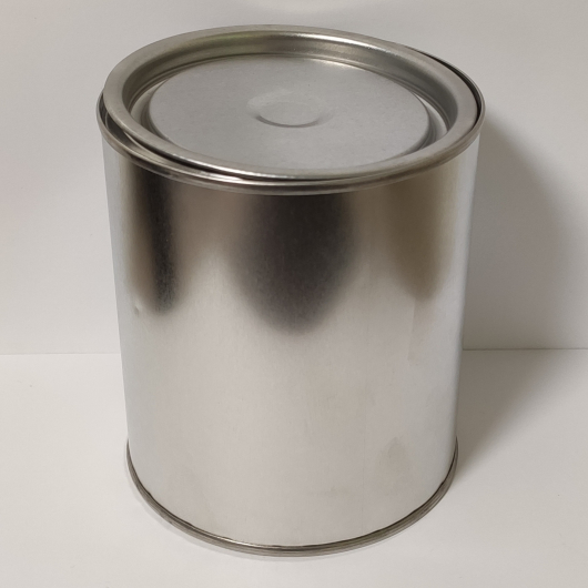 Металева бляшана банка з кришкою для лакофарбових матеріалів 0,84 л, 1 шт. - интернет-магазин tricolor.com.ua